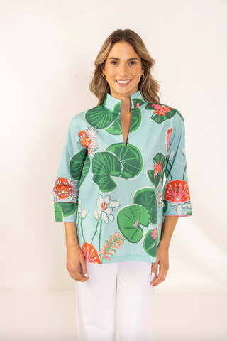 Lilly Pad V-neck blouse