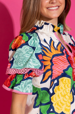 Lottie Top in Cloud Bouquet