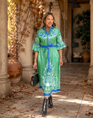 Cape Midi in Fleur Green