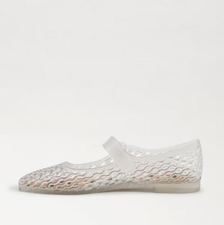 Michaela Jelly Mary Jane Flat in Clear Jelly