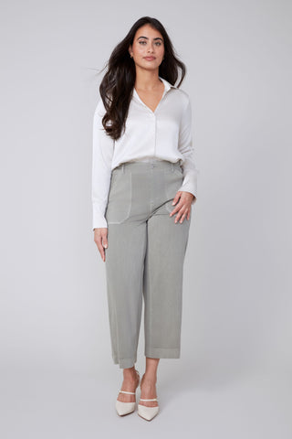 Woven Blouse in Oyster