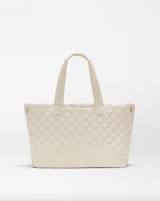 Medium Metro City Tote in Sandy Linen
