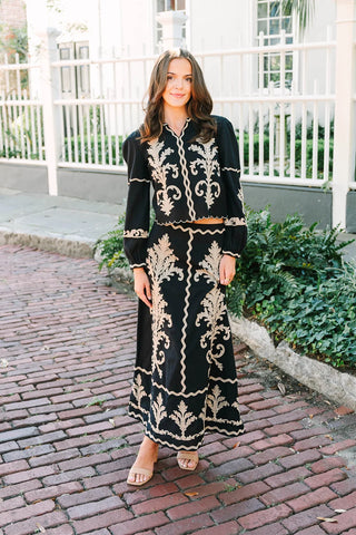 Maura Maxi Skirt in Golden Grove