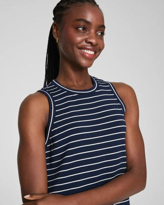 AE Sleeveless Maxi Dress in Navy Crew Stripe