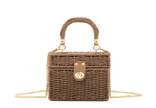 Lagos Bag in Rattan