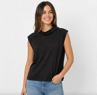Felicity Mock Neck in Black