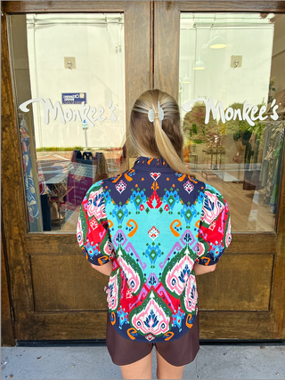 Kai Blouse in Ikat