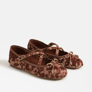 Zuri Strap Ballet Flat in Cogan Multi