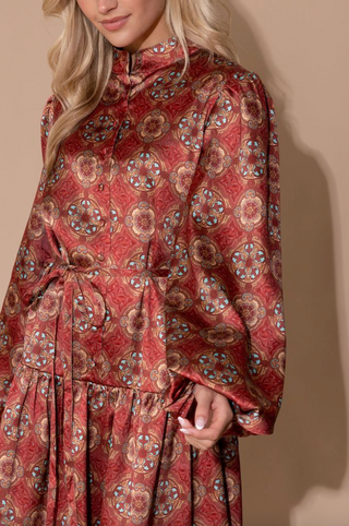 Adele Dress in Desert Jewel