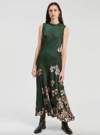 Florencia Dress in Multicolor Circles Print