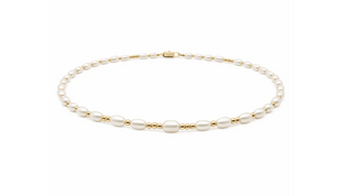 2mm Dainty Pearl 14k Gold Filled Waterproof Necklace