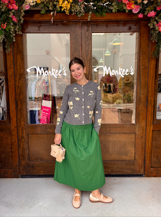 Chloe Skirt in Forest Green