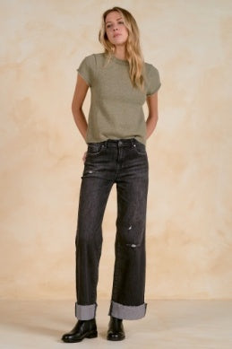 The Sam Sweater in Light Olive