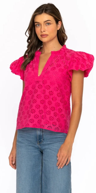 Aida Top in Magenta