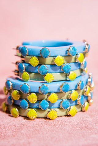 Large Shell Jewel Hoop