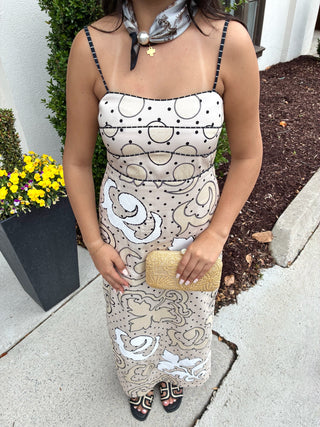 Sonya Midi Dress Dotted
