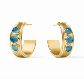 Dolce Stone Hoop Iridescent Montana Blue  - M