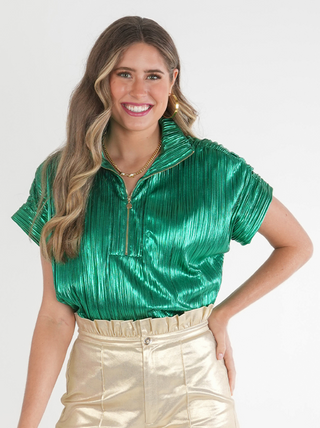Poppy Pullover in Jolly Green