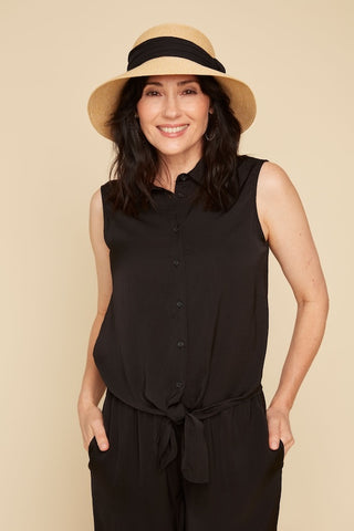 Reagan Woven Blouse in Black