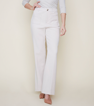 Patch Pocket Corduroy Pants in Oyster