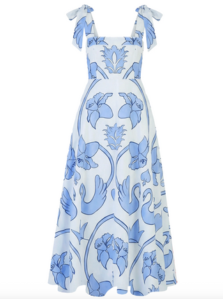 Pearl Dress in Monaco Celeste