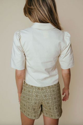 Emma Skort in Olive Tile