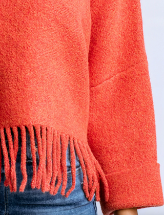Sachi 'Aja' Sweater in Tangerine Glow