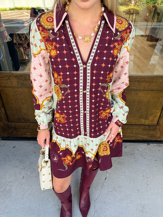 Mina Dress in Rustic Bloom