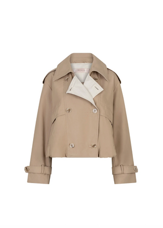 Balloon Trench Coat in Stone