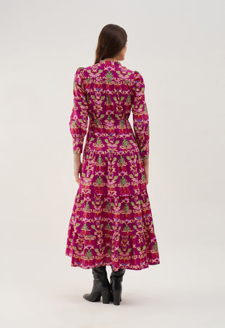 Sissi Dress in Holly Berry