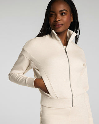 Spanx Airessentials® Track Jacket in Oatmeal Heather