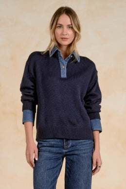 The Evie Sweater in Navy