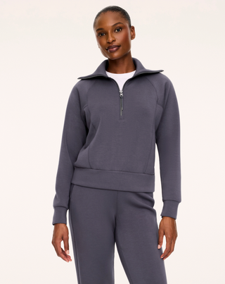 Spanx Airessentials® Half Zip in Dark Slate