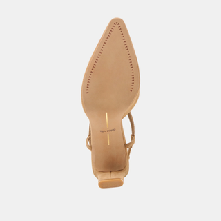 Ginay Heel in Camel Suede