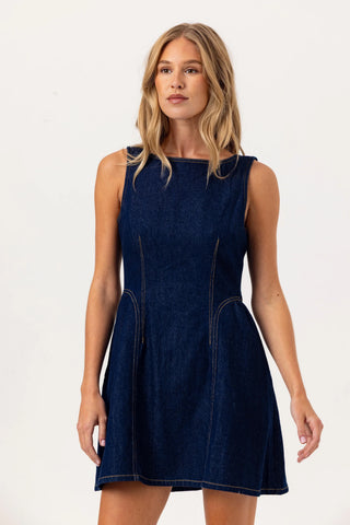 Darkwash Denim Mini Dress