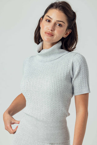Dione Sweater in Ice Heather Grey