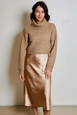 Ani Sweater Dress Combo in Almond Combo
