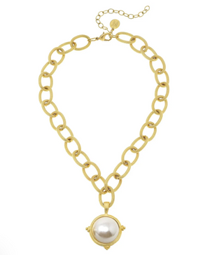 Pearl Cab Chain Necklace