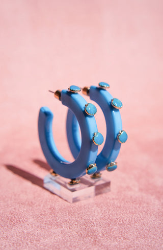 Large Shell Jewel Hoop