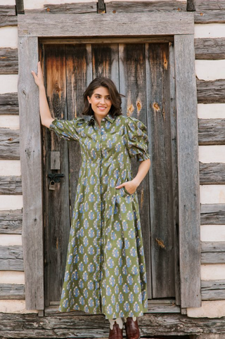 Rosie Dress in Verdant