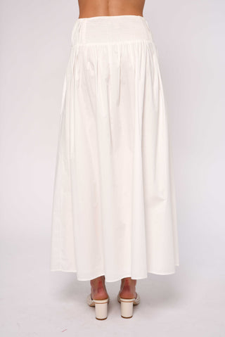 Cara Skirt in Bright White