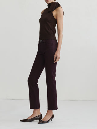 Mara Straight Mid Rise Instasculpt in Viola