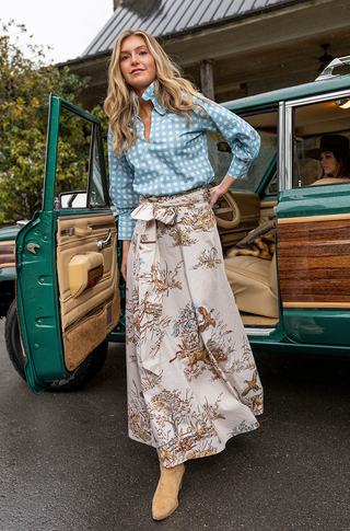 Maple Field & Feather© Brady Wrap Maxi Skirt