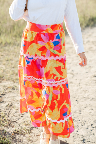 Mirabelle Skirt in Tangelo