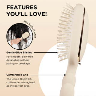 Detangler Hair Brush for Medium Hair – Tan