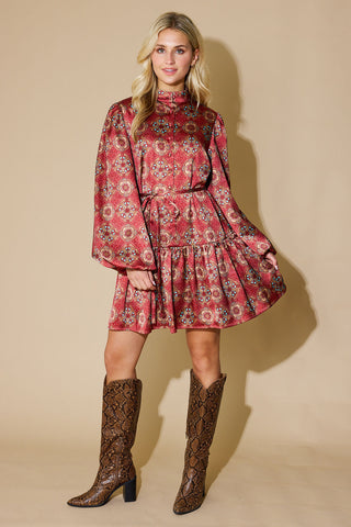 Adele Dress in Desert Jewel