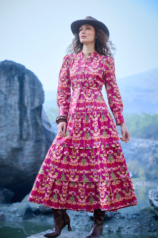 Sissi Dress in Holly Berry