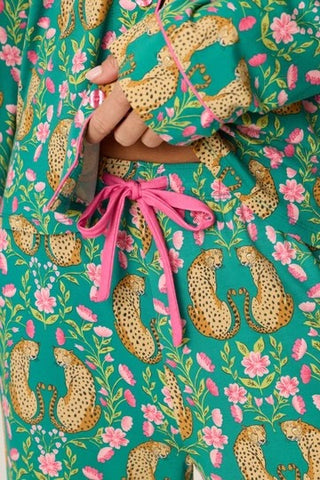 Cheetah Bonita Dreams in Teal Blue