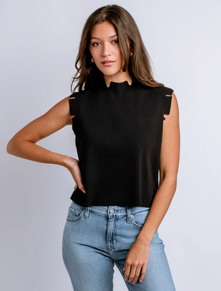 Betty Solid Top in Black