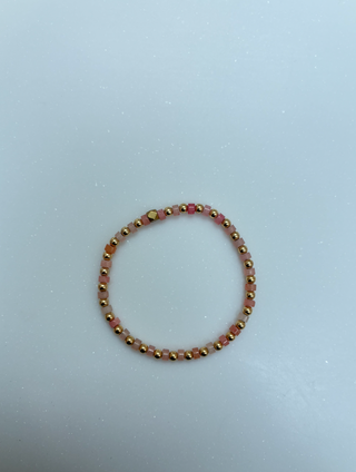4MM Gold Balls w/ Colorful Beads